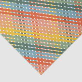 Mousseline Papier Tissu Plaid Coloré (Détail)