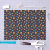 Mousseline Papier Tissu Planètes Joyeuses (Artisanat)