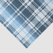 Mousseline Papier Tissu Plat Bleu (Détail)