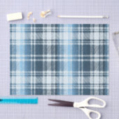 Mousseline Papier Tissu Plat Bleu (Artisanat)