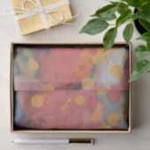 Mousseline Papier Tissu Polka Dot Peony Parade (Cadeau)