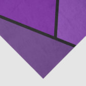Mousseline Papier Tissu Polygone violet Abstrait (Détail)
