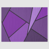 Mousseline Papier Tissu Polygone violet Abstrait (Recto)