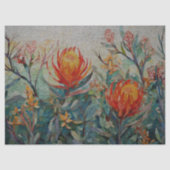 Mousseline Papier Tissu Protea Decoupage (Recto)