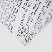 Mousseline Papier Tissu Psalm 23 (Détail)