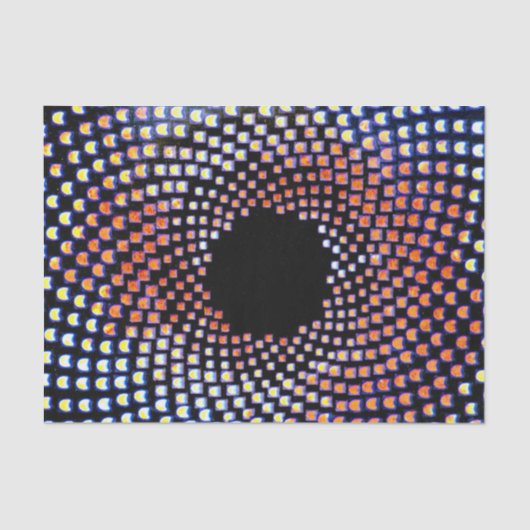 Mousseline Papier Tissu PSYCHÉDELICS (Recto)