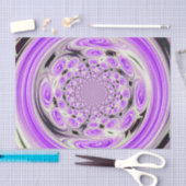 Mousseline Papier Tissu Purple Cloud (Artisanat)