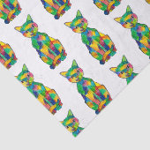 Mousseline Papier Tissu Rainbow (Détail)