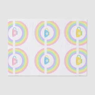 Mousseline Papier Tissu Rainbow
