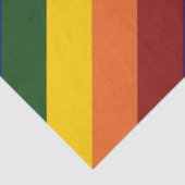 Mousseline Papier Tissu Rainbow Chevrons (Détail)