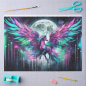 Mousseline Papier Tissu Rainbow Pegasus (Artisanat)