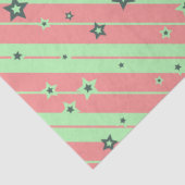 Mousseline papier tissu rayé et étoiles (Détail)