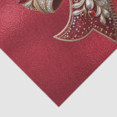 Mousseline Papier Tissu Red Bow Holiday (Détail)