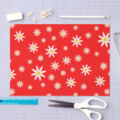 Mousseline Papier Tissu Red Daisy (Artisanat)