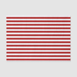 Mousseline Papier Tissu Red Stripe Holiday