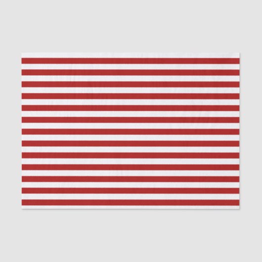 Mousseline Papier Tissu Red Stripe Holiday (Recto)