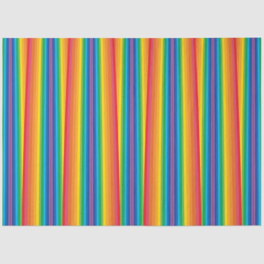 Mousseline Papier Tissu Retro Rainbows (Recto)
