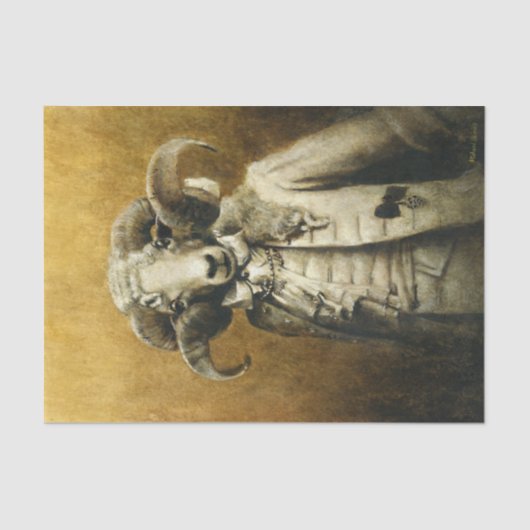 Mousseline Papier Tissu Rococo Ram (Recto)