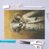 Mousseline Papier Tissu Rococo Ram (Artisanat)