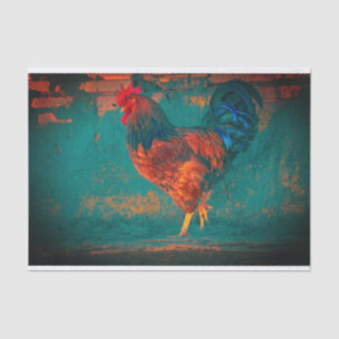 Mousseline Papier Tissu Rooster