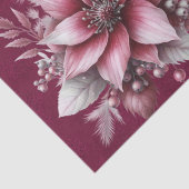 Mousseline Papier Tissu Rose Floral (Détail)