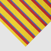 Mousseline Papier Tissu rouge fusées (Détail)