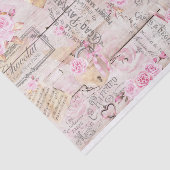 Mousseline Papier Tissu Rustique Valentine (Détail)