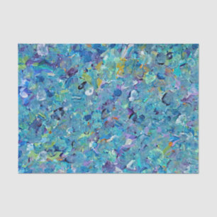 Mousseline Papier Tissu Santorin Seaglass