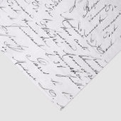 Mousseline Papier Tissu Script Love (Détail)