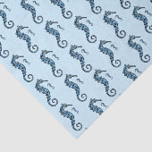 Mousseline Papier Tissu Seahorse (Détail)