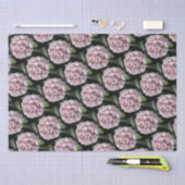 Mousseline Papier Tissu Set 2 feuilles Belle Peony Rose (Artisanat)