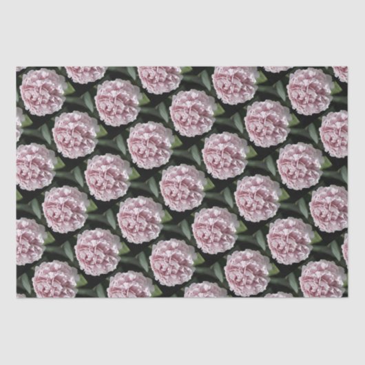 Mousseline Papier Tissu Set 2 feuilles Belle Peony Rose (Recto)