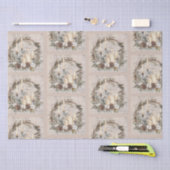 Mousseline Papier Tissu Set 2 Thème Vintage Noël (Artisanat)