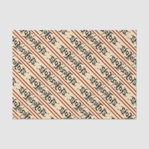 Mousseline Papier Tissu Shakespeare Ambigram