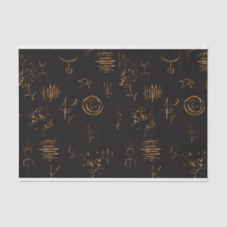 Mousseline Papier Tissu Sigils Sorcière