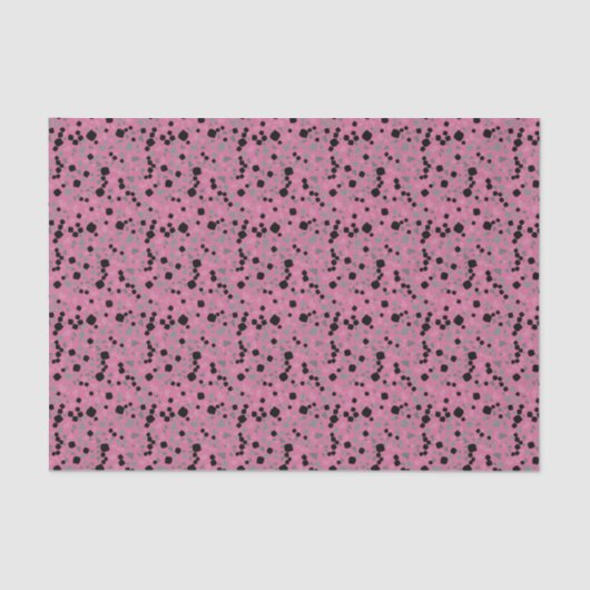 Mousseline Papier Tissu Simple Rose Terrazzo (Recto)