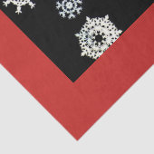 Mousseline Papier Tissu SNOWFLAKES (Détail)