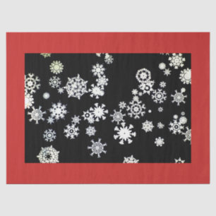 Mousseline Papier Tissu SNOWFLAKES