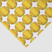 Mousseline Papier Tissu Softball (Détail)