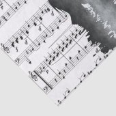 Mousseline Papier Tissu Sound of Love (Détail)