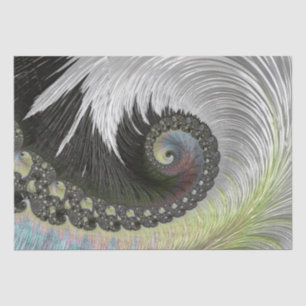 Mousseline Papier Tissu Spiral Imaginaire Psychédélique