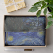 Mousseline Papier Tissu Starry Night Print (Cadeau)