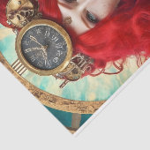 Mousseline Papier Tissu Steampunk Moderne (Détail)