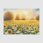 Mousseline Papier Tissu Sunflower - Découpage & Papier (Recto)