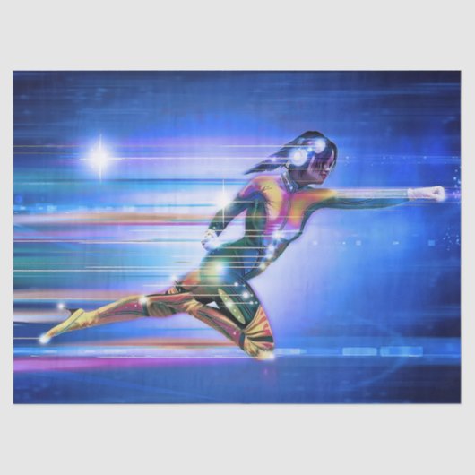 Mousseline papier tissu superhero (Recto)