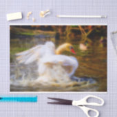 Mousseline Papier Tissu Swan (Artisanat)