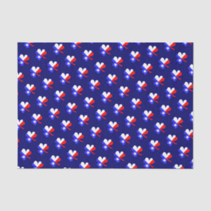Mousseline Papier Tissu Texas Clover