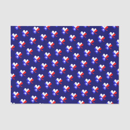 Mousseline Papier Tissu Texas Clover (Recto)