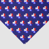 Mousseline Papier Tissu Texas Clover (Détail)