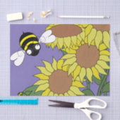 Mousseline Papier Tissu Tissu Fleur de Soleil (Artisanat)